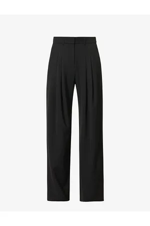 ME AND EM High-rise Regular-fit Wool-blend Tux Trousers