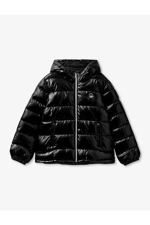Benetton Logo-embroidered Padded Shall Jacket 6-14 Years