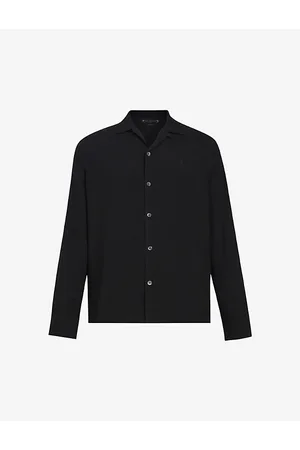 AllSaints Venice Brand-embroidered Regular-fit Woven Shirt