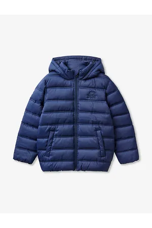 Benetton Logo-embroidered Padded Shell Jacket 6-14 Years