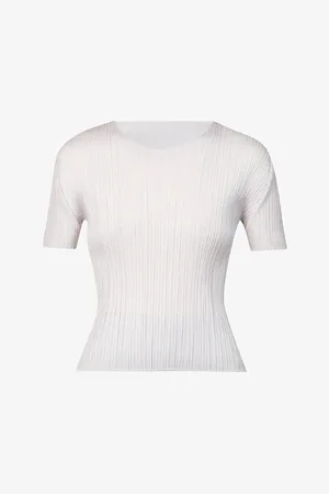 PLEATS PLEASE ISSEY MIYAKE Basics High-neck Pleat Knitted Top
