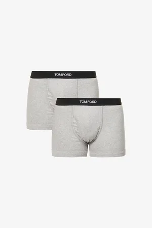 Tom Ford Logo-waistband Stretch-cotton Boxers Pack of Two