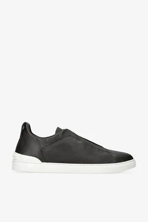 Ermenegildo Zegna Triple Stitch Brand-embroidered Low-top Leather Trainers