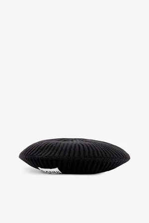 Ganni Logo-patch Recycled Wool-blend Beret