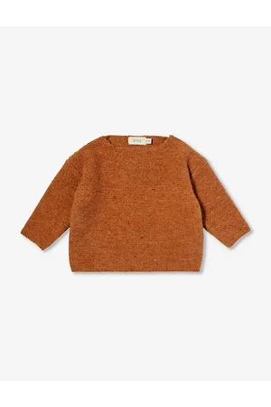 Organic Zoo Boxy-fit Wool-knit Jumper 0-12 Months