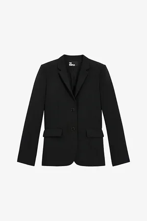 The Kooples Notched-lapel Stretch-woven Blazer