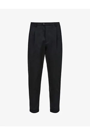 AllSaints Tallis Tapered-leg Mid-rise Cotton-blend Trousers