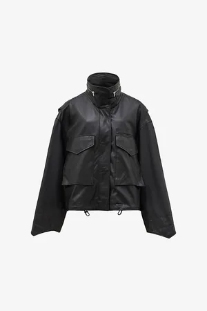 AllSaints Clay Oversized Leather Jacket