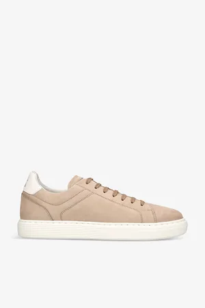 Brunello Cucinelli Contrast-trim Leather Low-top Trainers