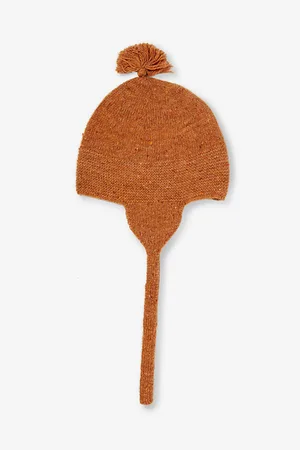 Organic Zoo Pompom-embellishment Wool Beanie 0-12 Months