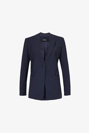 THEORY Etiennette Single-breasted Relaxed-fit Wool-blend Jacket