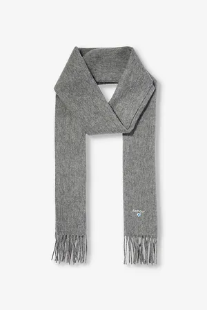 Barbour Brushed-texture Tasselled-trim Wool Scarf