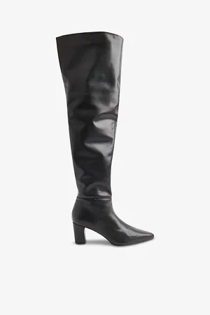Whistles Inessa Heeled Leather Over-the-knee Boots