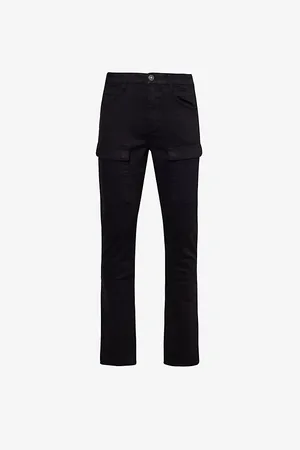Paige Maddox Tapered-leg Mid-rise Stretch-denim Jeans
