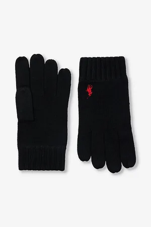 Ralph Lauren Brand-print Wool Gloves