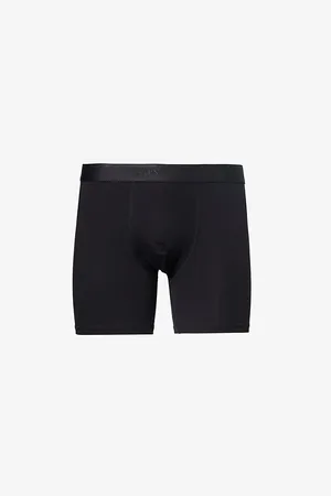 Sunspel Elasticated-waistband Stretch-cotton Trunks
