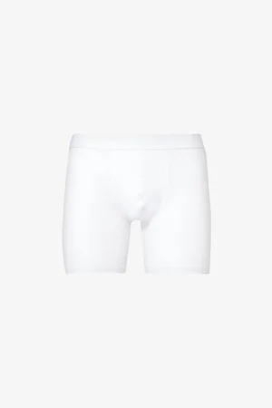 Sunspel Elasticated-waistband Stretch-cotton Trunks