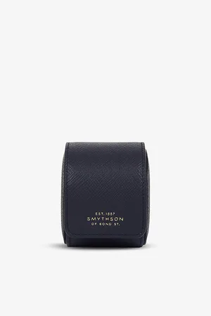 SMYTHSON Panama Logo-embossed Single Leather Watch Roll 8cm