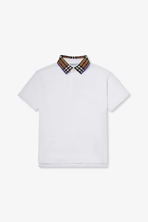 Burberry Johane Checked-collar Cotton Polo Shirt 3-14 Years