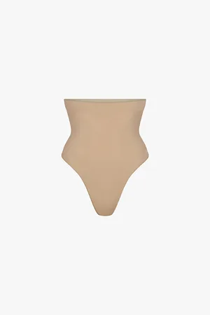 SEAMLESS SCULPT HIGH-WAISTED THONG | BRONZE