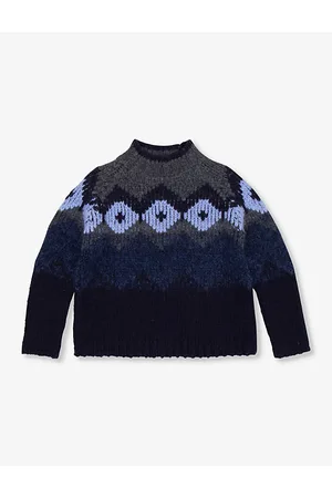 Caramel Luna Fair-isle Wool and Mohair-blend Jumper 3-12 Years