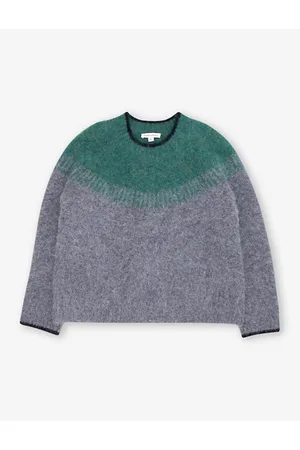 Caramel Avala Colour-block Stretch Wool and Alpaca-blend Jumper 3-12 Years