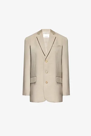 The Frankie Shop Gelso Oversized Woven Jacket