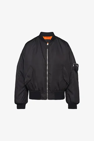 Prada Re-nylon Brand-plaque Boxy-fit Recycled-polyamide Jacket
