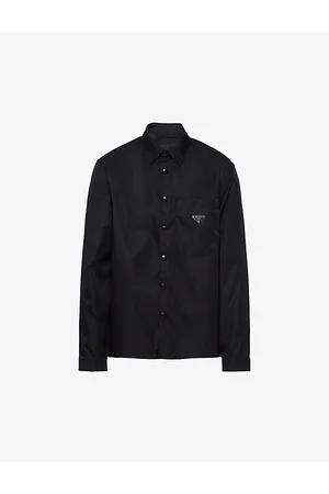 Prada Re-nylon Brand-plaque Recycled-polyamide Shirt