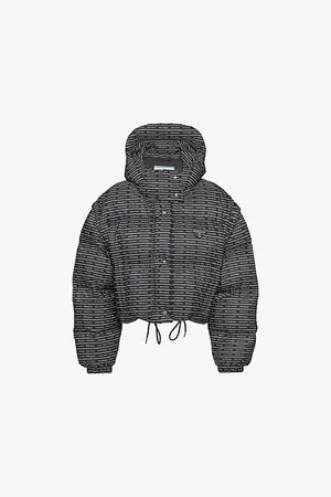 Prada Re-nylon Logo-print Recycled-polyamide Shell-down Jacket