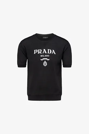 Prada Brand-knit Crewneck Wool Jumper