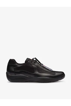 Prada America’s Cup Original Leather and Mesh Trainers