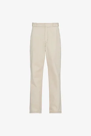 Prada Bull Brand-plaque Straight-leg Jeans