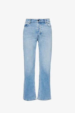 Replay Tapered-leg Mid-rise Stretch-denim Jeans