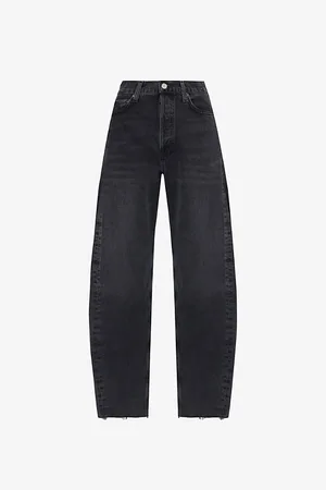 AGOLDE Luna Pieced Straight-leg High-rise Organic-cotton Jeans