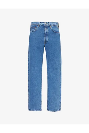 Replay Red Cast 9zero1 Mid-rise Straight-leg Stretch-denim Jeans