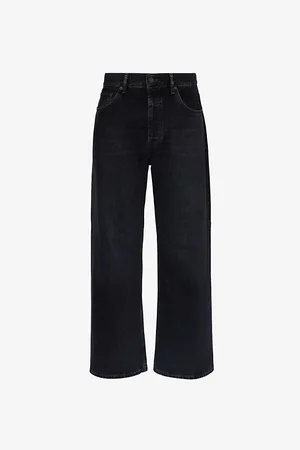 Acne Studios 2021 Brand-patch Relaxed-fit Wide-leg Jeans