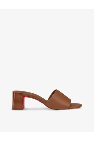 Christian Louboutin So Cl 55 Leather Heeled Mules