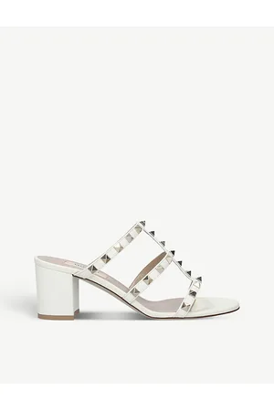 VALENTINO GARAVANI Rockstud Leather Heeled Mules
