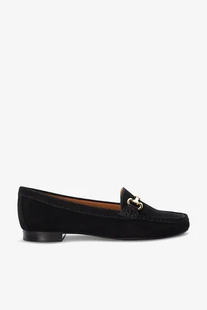 Dune Glenniee Snaffle-embellished Suede Loafers