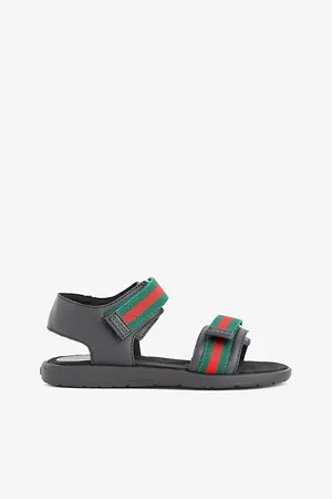 Gucci Striped Leather Sandals