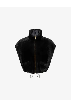 Prada High-neck Reversible Slim-fit Shearling Gilet