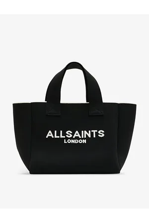 AllSaints Izzy Branded-logo Mini Knitted Tote Bag