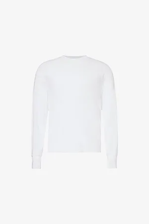 Tom Ford Crewneck Long-sleeve Woven-blend T-shirt