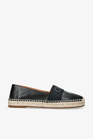 Chloé Piia Logo-embellished Leather Espadrilles