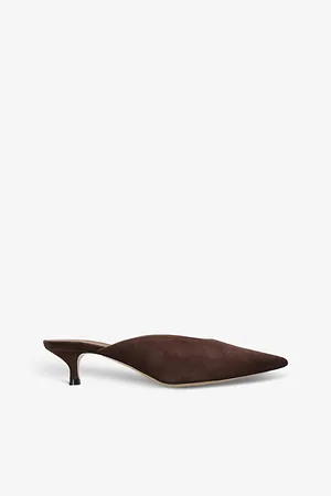 Le Monde Beryl Venetian Pointed-toe Suede Heeled Courts