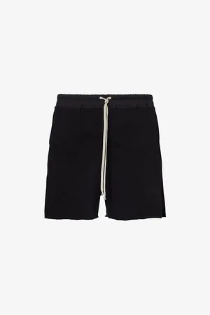 Rick Owens Drawstring-waistband Mid-rise Stretch-cotton Shorts