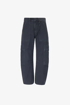 Citizens of Humanity Marcelle Cargo-pocket Wide-leg Cotton Trousers