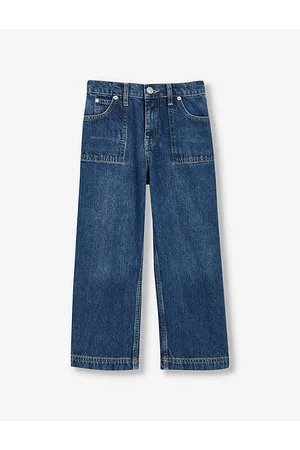 Whistles Patch-pocket Wide-leg Denim Jeans