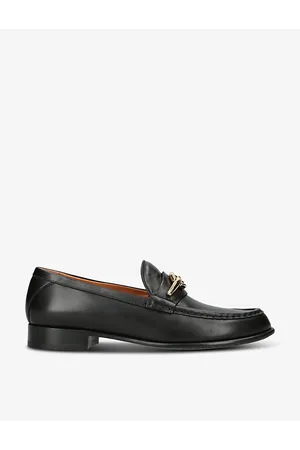 VALENTINO GARAVANI Vlogo Gate Leather Loafers
